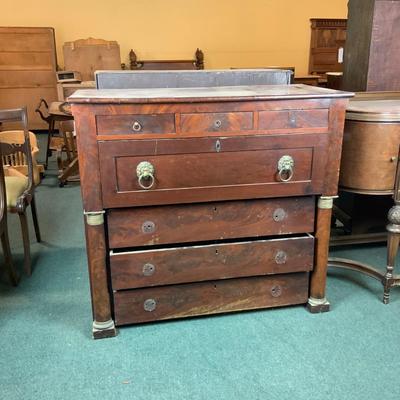 Lot 159 | Empire Mahogany Veneer Desk