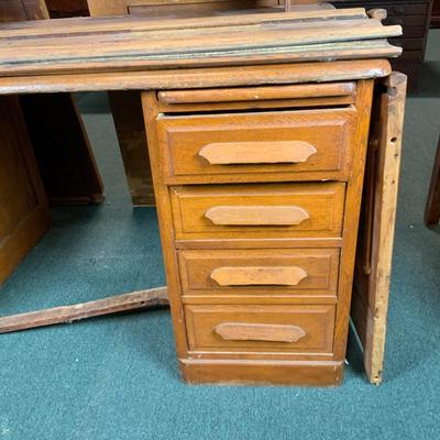Lot 161 | Oak Roll-Top Desk | Salvage Project