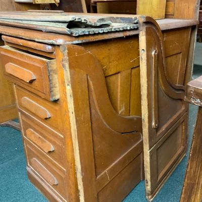 Lot 161 | Oak Roll-Top Desk | Salvage Project