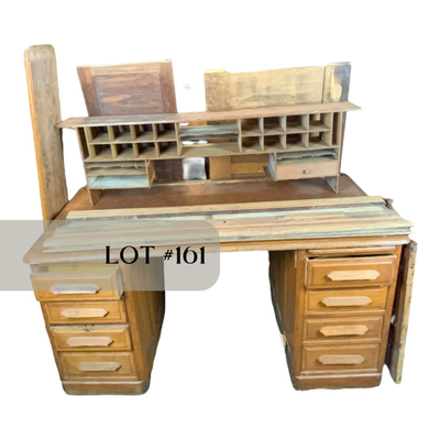 Lot 161 | Oak Roll-Top Desk | Salvage Project