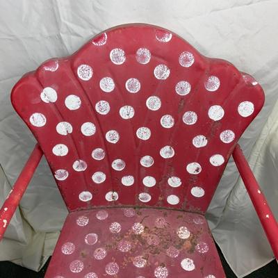 Lot 168 | Vintage Red Patio Chair