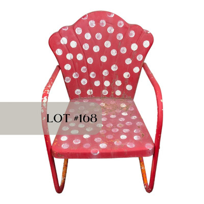 Lot 168 | Vintage Red Patio Chair