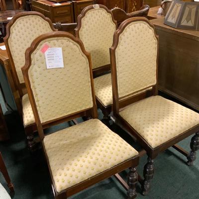 Lot 173 | Set of Four Armless Dining Chairs