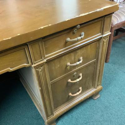 Lot 174 | Massive Dolton Dunton Desk with Privacy Panel