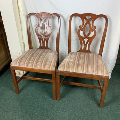 Lot 178 | Pair of Refinished Queen Anne Dining Chairs