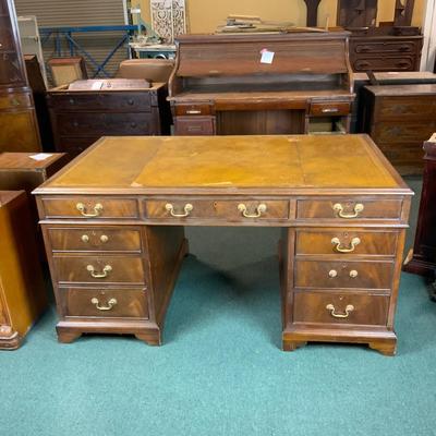 Lot 182 | Leather-Top Executive Desk