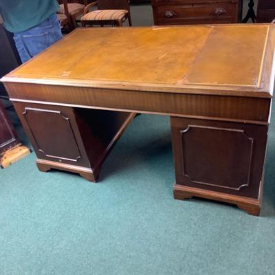 Lot 182 | Leather-Top Executive Desk
