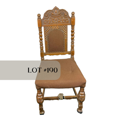Lot 190 | Single Tudor Dining Chair