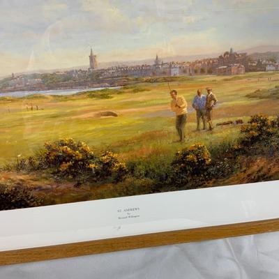 Lot 201 | Two Framed Golf Art Prints | St. Andrews