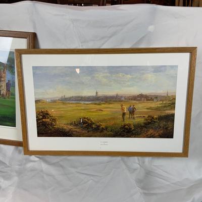 Lot 201 | Two Framed Golf Art Prints | St. Andrews