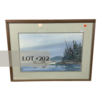 Lot 202 | Main Boat Watercolor Print | Gary Smith