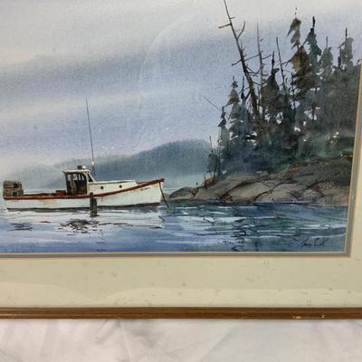 Lot 202 | Main Boat Watercolor Print | Gary Smith