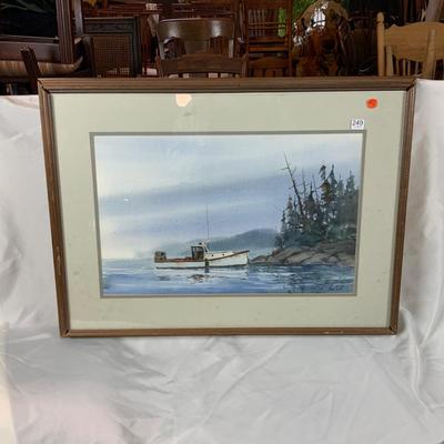 Lot 202 | Main Boat Watercolor Print | Gary Smith