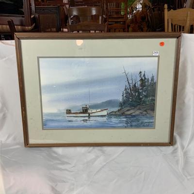Lot 202 | Main Boat Watercolor Print | Gary Smith