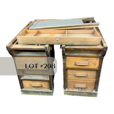 Lot 208 | Large Disassembled Desk