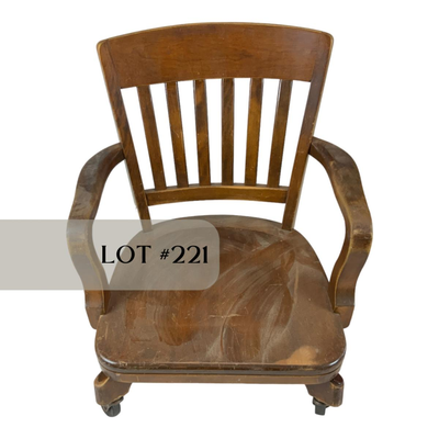 Lot 221 | University of Wisconsin Office Chair and Base