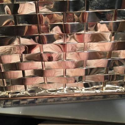 Silver plated buffet caddy