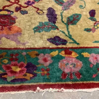1423 Antique Chinese Oriental Rug