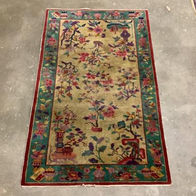 1423 Antique Chinese Oriental Rug