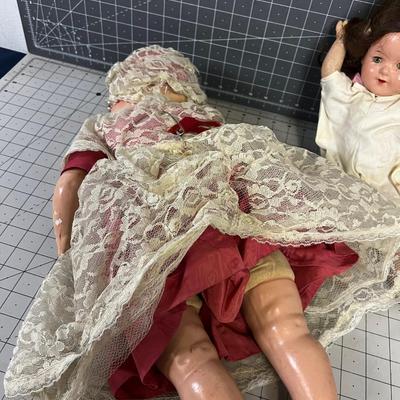 2 Antique Dolls 
