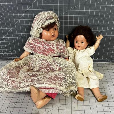 2 Antique Dolls 