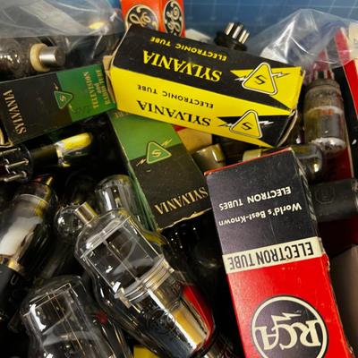 Tub of Radio and TV Tubes 