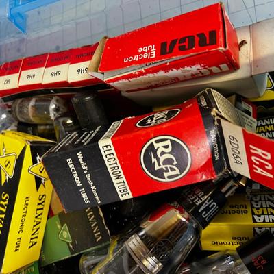 Tub of Radio and TV Tubes 