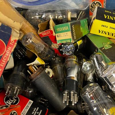 Tub of Radio and TV Tubes 
