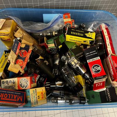 Tub of Radio and TV Tubes 