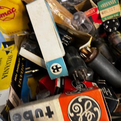 Tub of Radio and TV Tubes 