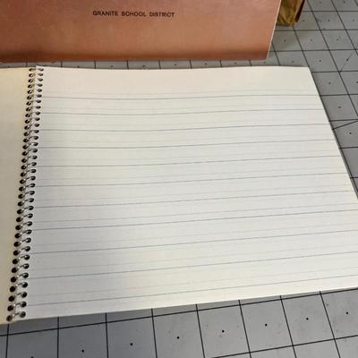 Vintage Lined Tablets from Granite School Dist. 