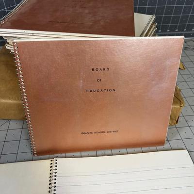 Vintage Lined Tablets from Granite School Dist. 