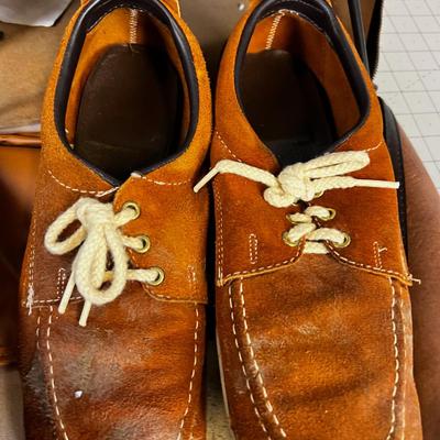 Copper Colored Bowling Ball with Shoes 