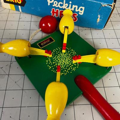 BRIO Pecking Hens Game, in Original Box 