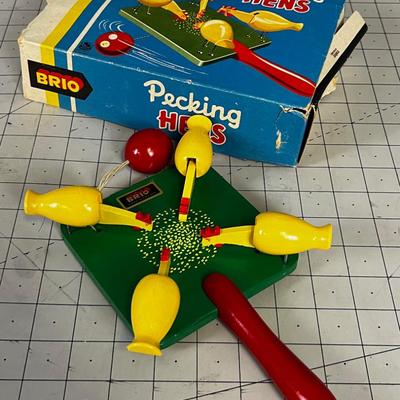 BRIO Pecking Hens Game, in Original Box 