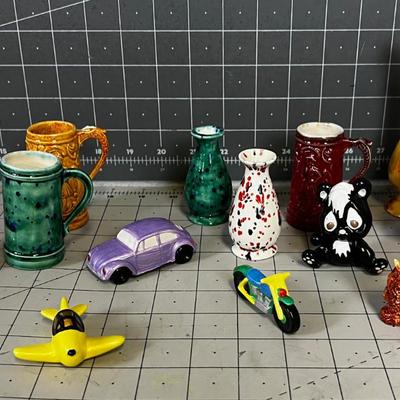 A Pile of Hand Crafted Ceramics. 