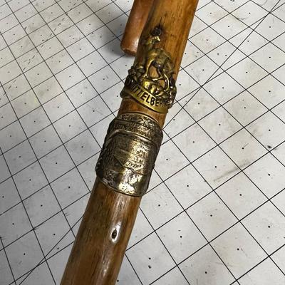 Antique Metal Tipped Cane 