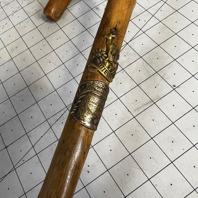 Antique Metal Tipped Cane 