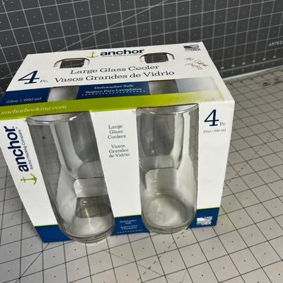 4 Large 16 Oz Tumblers NEW