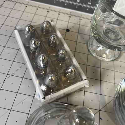 Large lot of CLEAR  Glass Dishes & Anchor Hocking Bowls