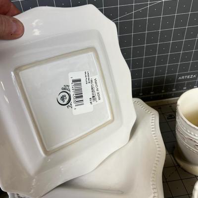 White Dishes Mixed Lot 