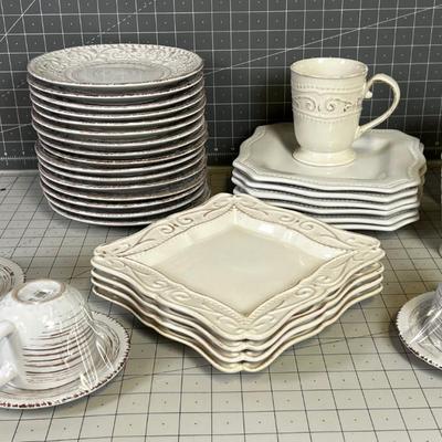 White Dishes Mixed Lot 