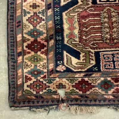 1424 Antique Oriental Caucasian Runner