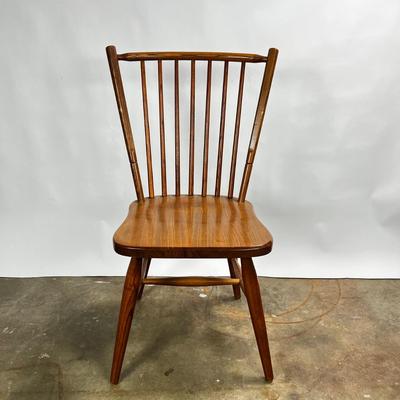 1375 Set of 5 Mid Century Spindle Back Dining Chairs