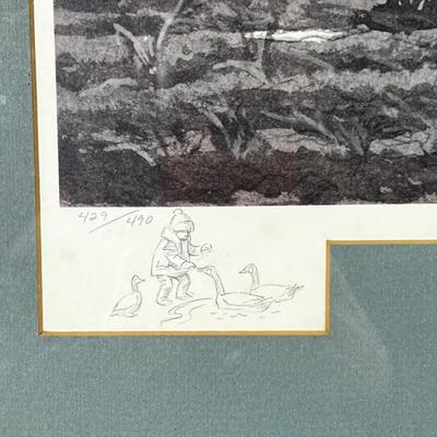 1376 David G. Lockhart Lithograph Framed Signed and Numbered
