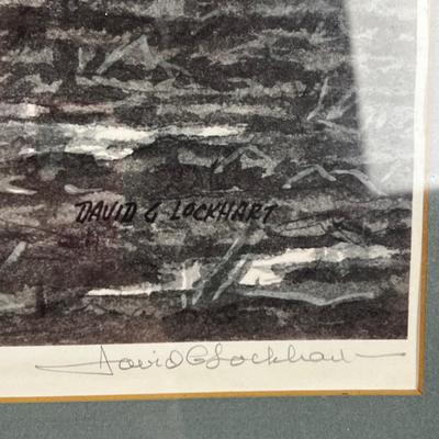 1376 David G. Lockhart Lithograph Framed Signed and Numbered