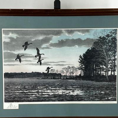 1376 David G. Lockhart Lithograph Framed Signed and Numbered