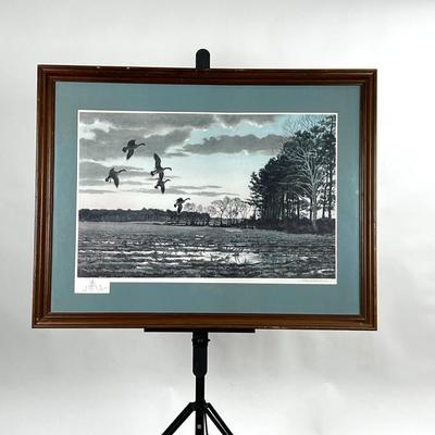 1376 David G. Lockhart Lithograph Framed Signed and Numbered
