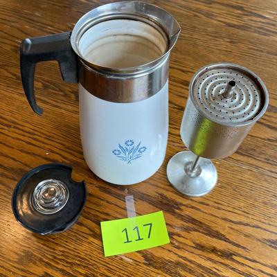 Corningware Blue Cornflower Coffee Pot.