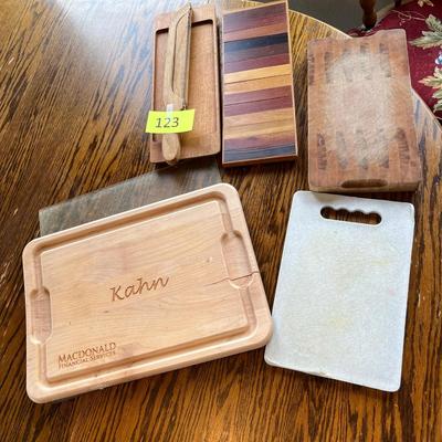 Wooden cutting boards & other